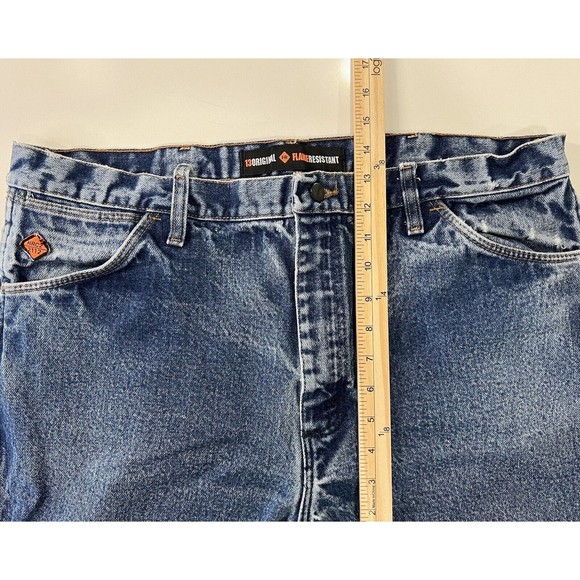 Wrangler FR Flame Resistant FR13MWZ Original Fit Jeans Mens 38x30 - Picture 3 of 11